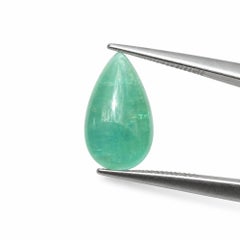 18,91 Karat Pear Cabochon Smaragd Loser Edelstein (Sambia)
