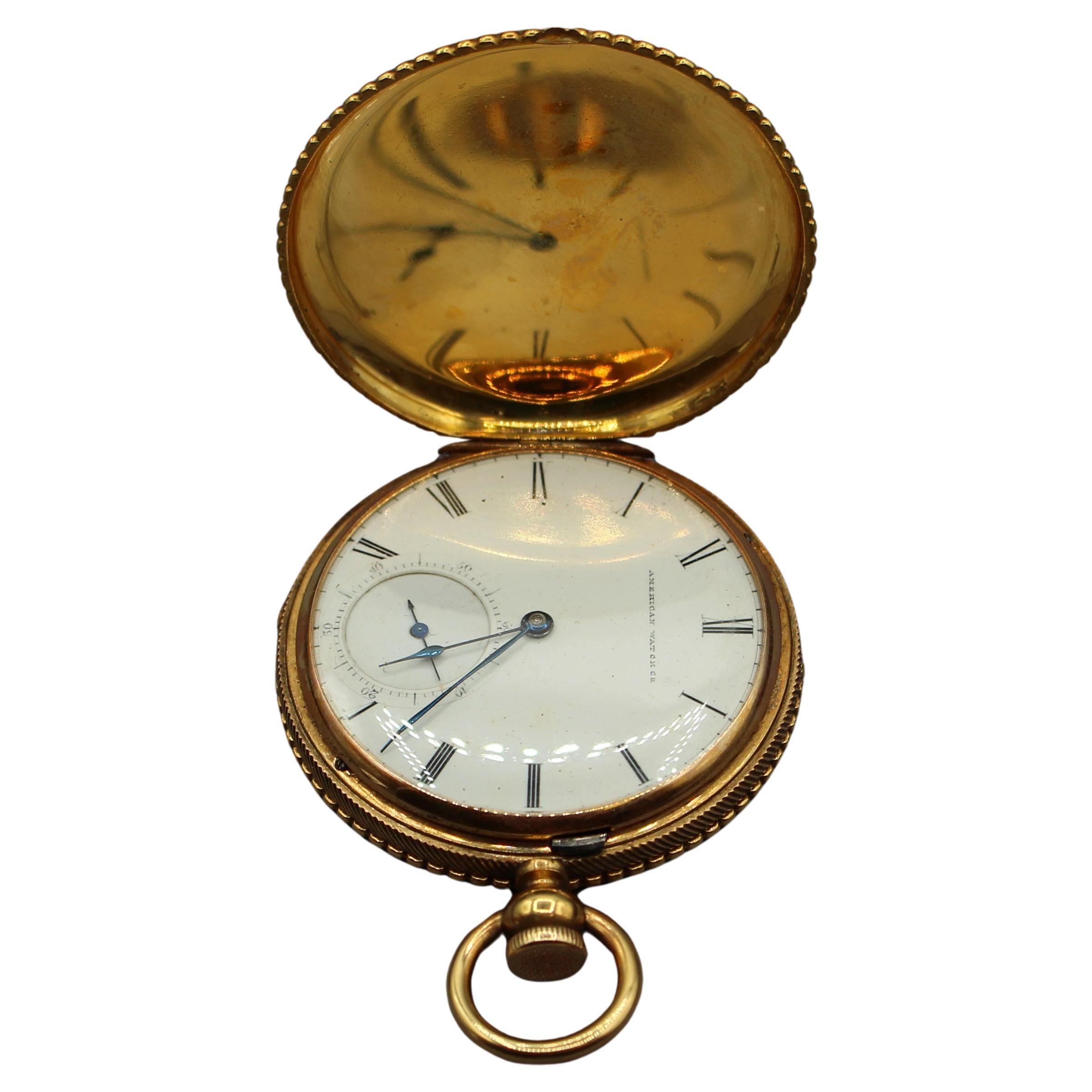 1891 Gold Pocket Watch by American Watch Co.