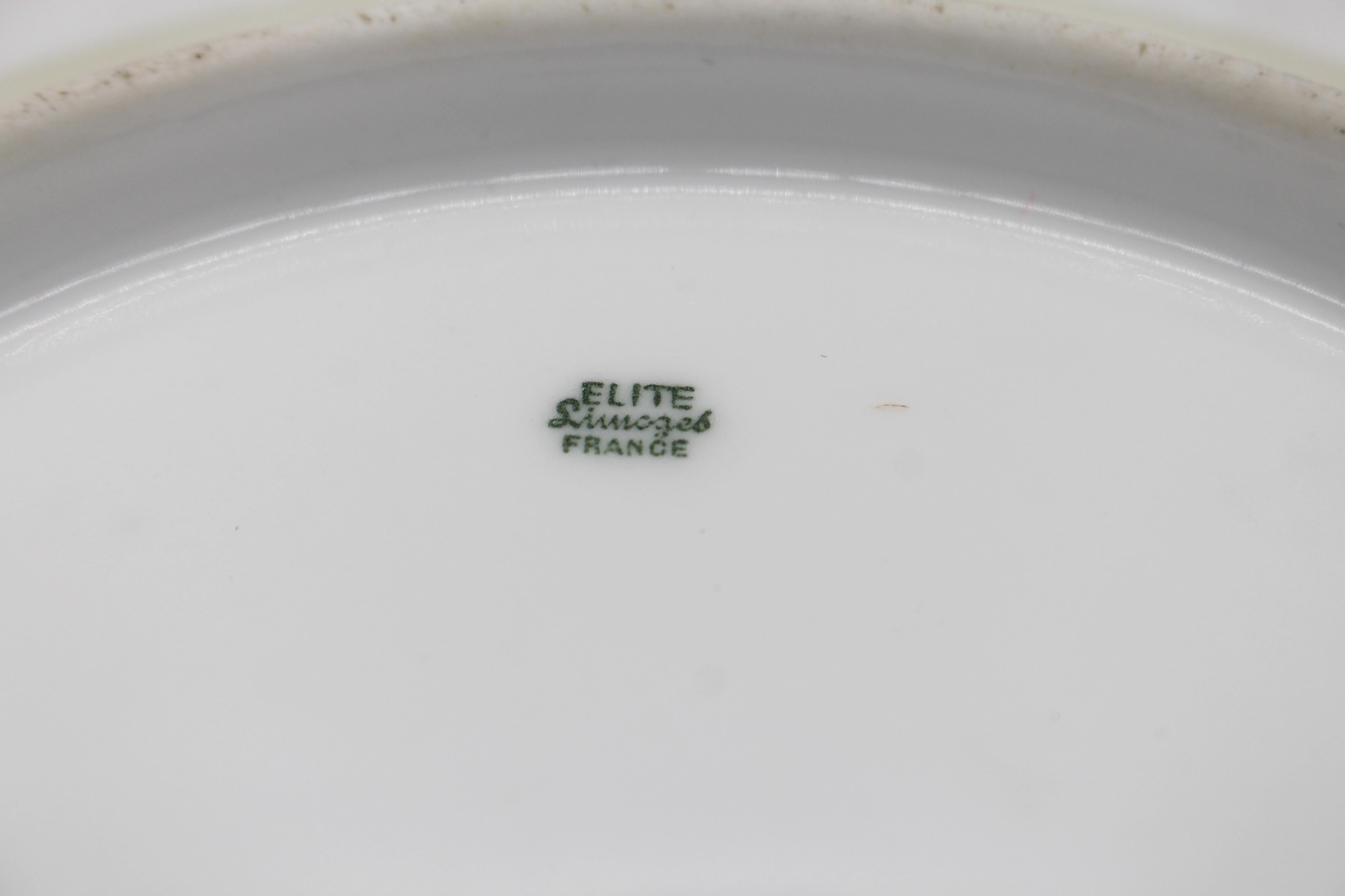 18911-1911 French Limoges Porcelain Shell Form Bowl im Angebot 2