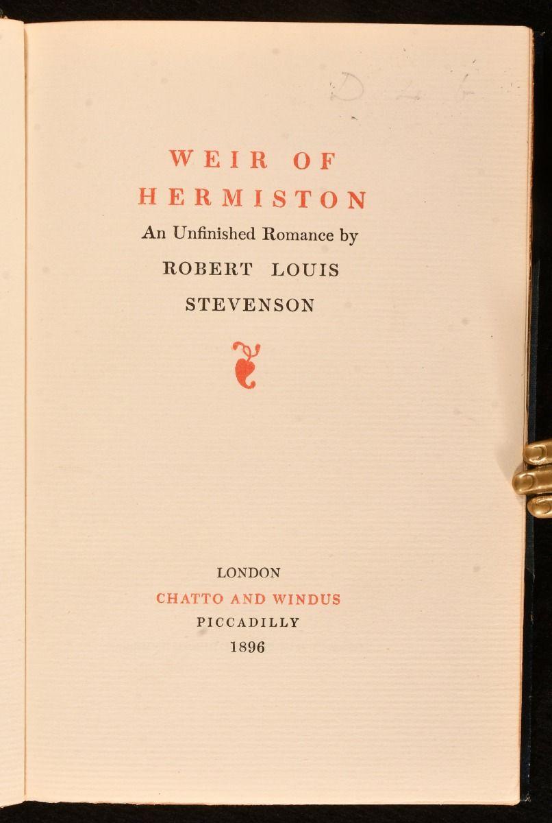 1892-1901 Les œuvres de Robert Louis Stevenson en vente 7