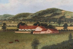 1892 English Oil on Canvas Pastoral Scene