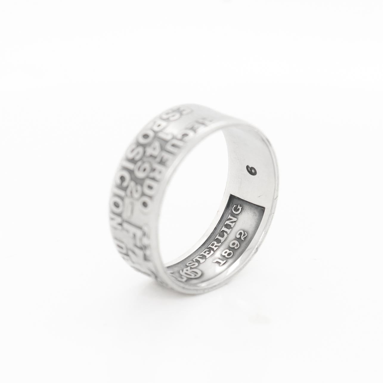 1892 Gorham Sterling Silver Chicago Columbian Exposition Isabella Souvenir Ring For Sale 1