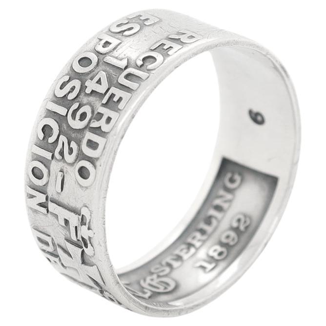 1892 Gorham Sterling Silver Chicago Columbian Exposition Isabella Souvenir Ring For Sale