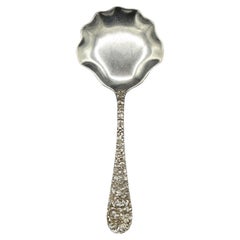 1892 Rose Pattern Sterling Silver Bon Bon Spoon by Stieff