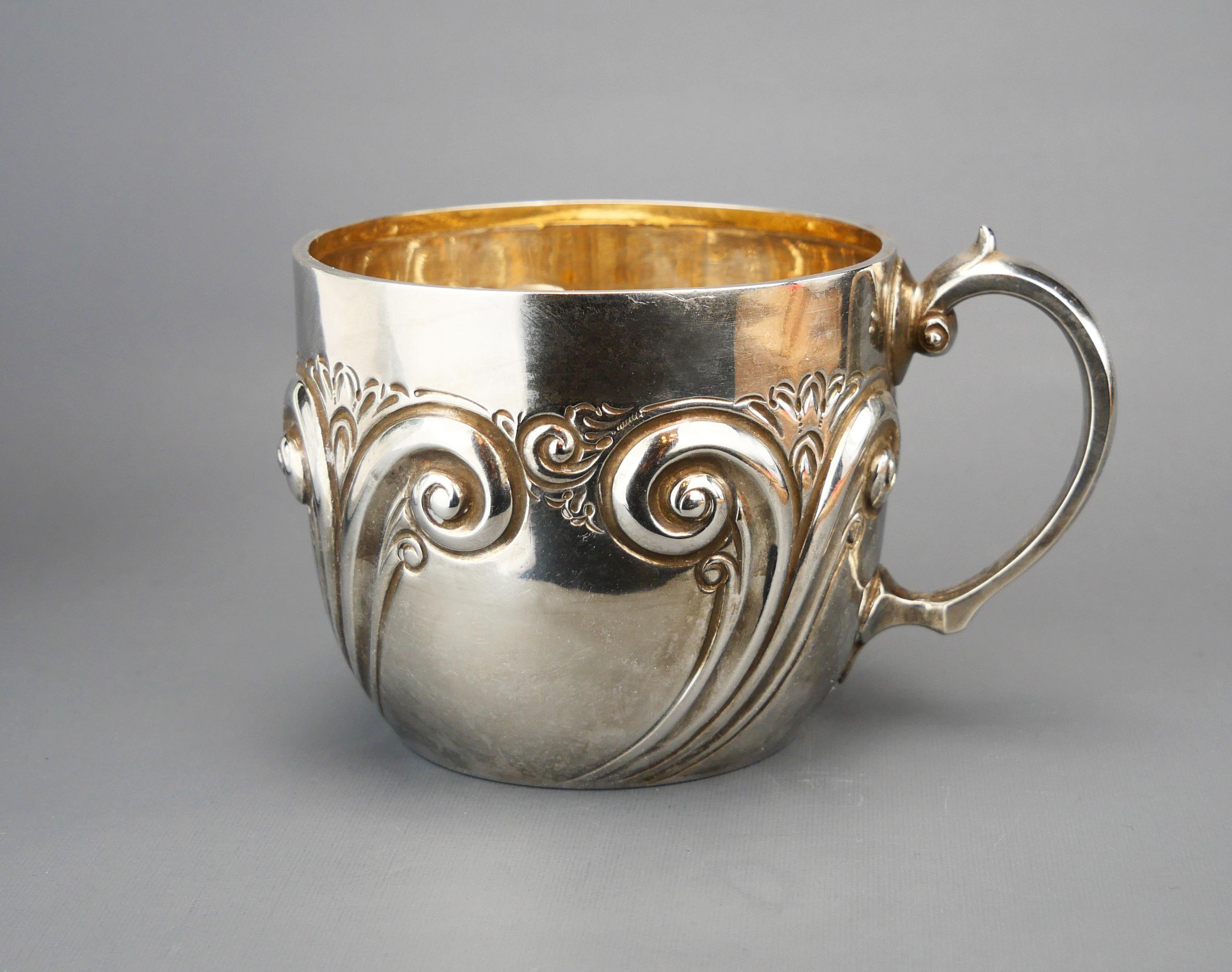 da uomo o donna Coppa Vittoriana Britannica del 1893  Tazza in argento massiccio / 177 gr in vendita
