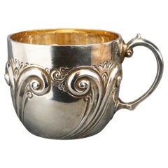1893 British Victorian Cup  Mug solid Sterling Silver / 177 gr