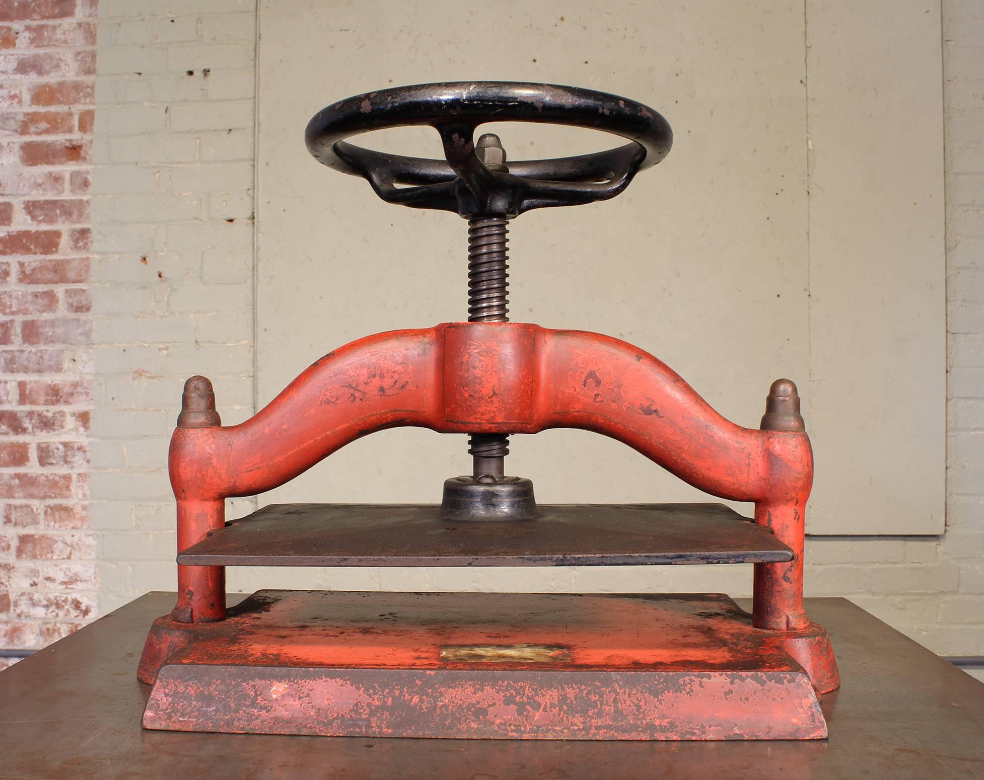 1893 Cast Iron Book Press 