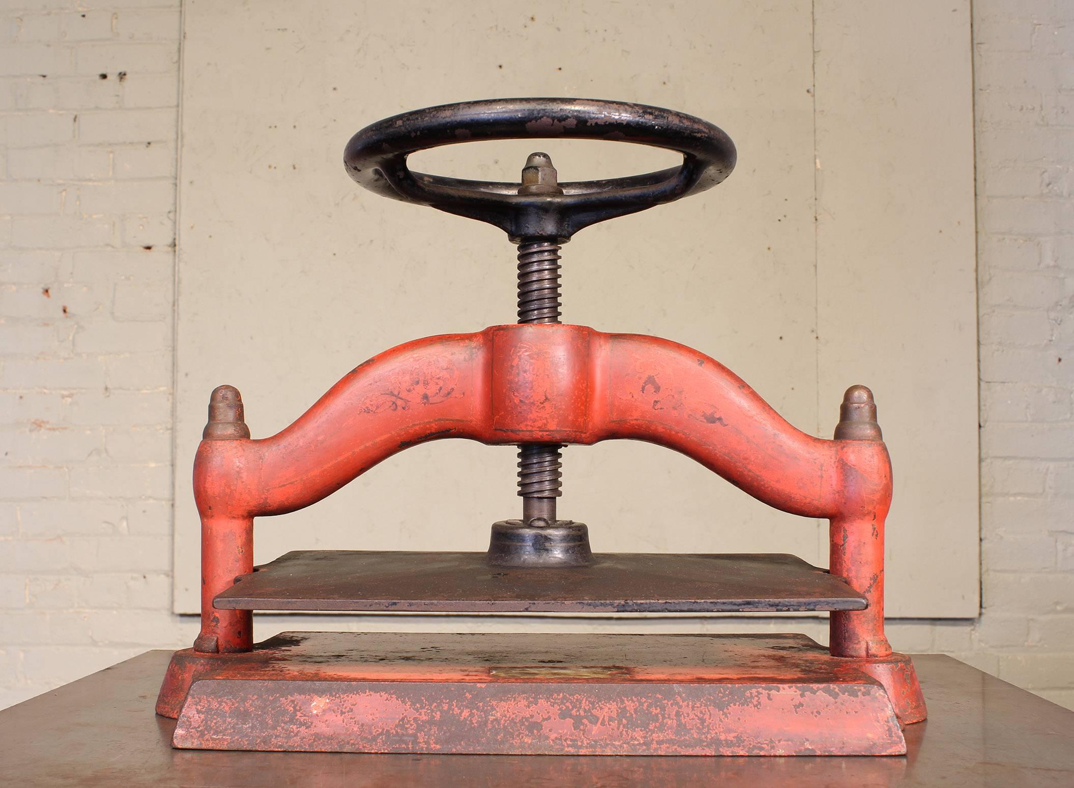 1893 Cast Iron Book Press 