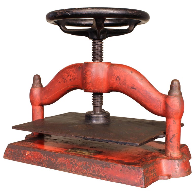 19th Century Cast Iron Book Press by Army and Navy Csl For Sale at