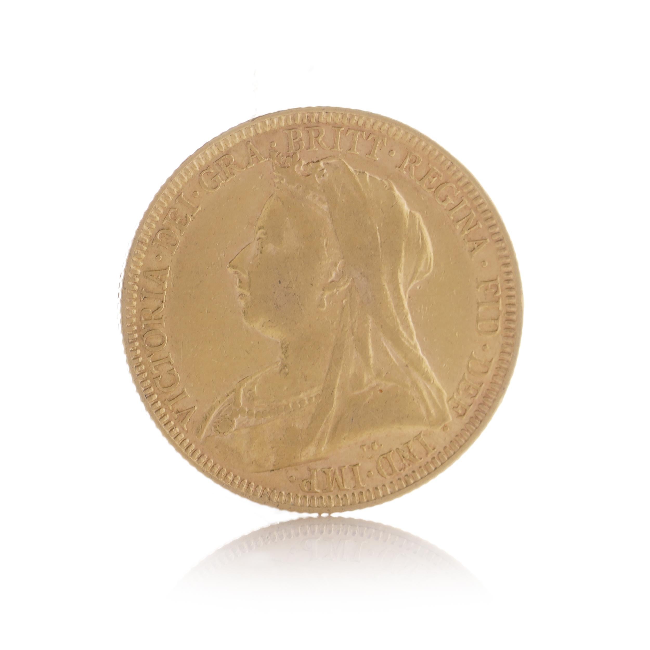  1893 Gold Vollsouverän - Königin Victoria  (Britisch) im Angebot