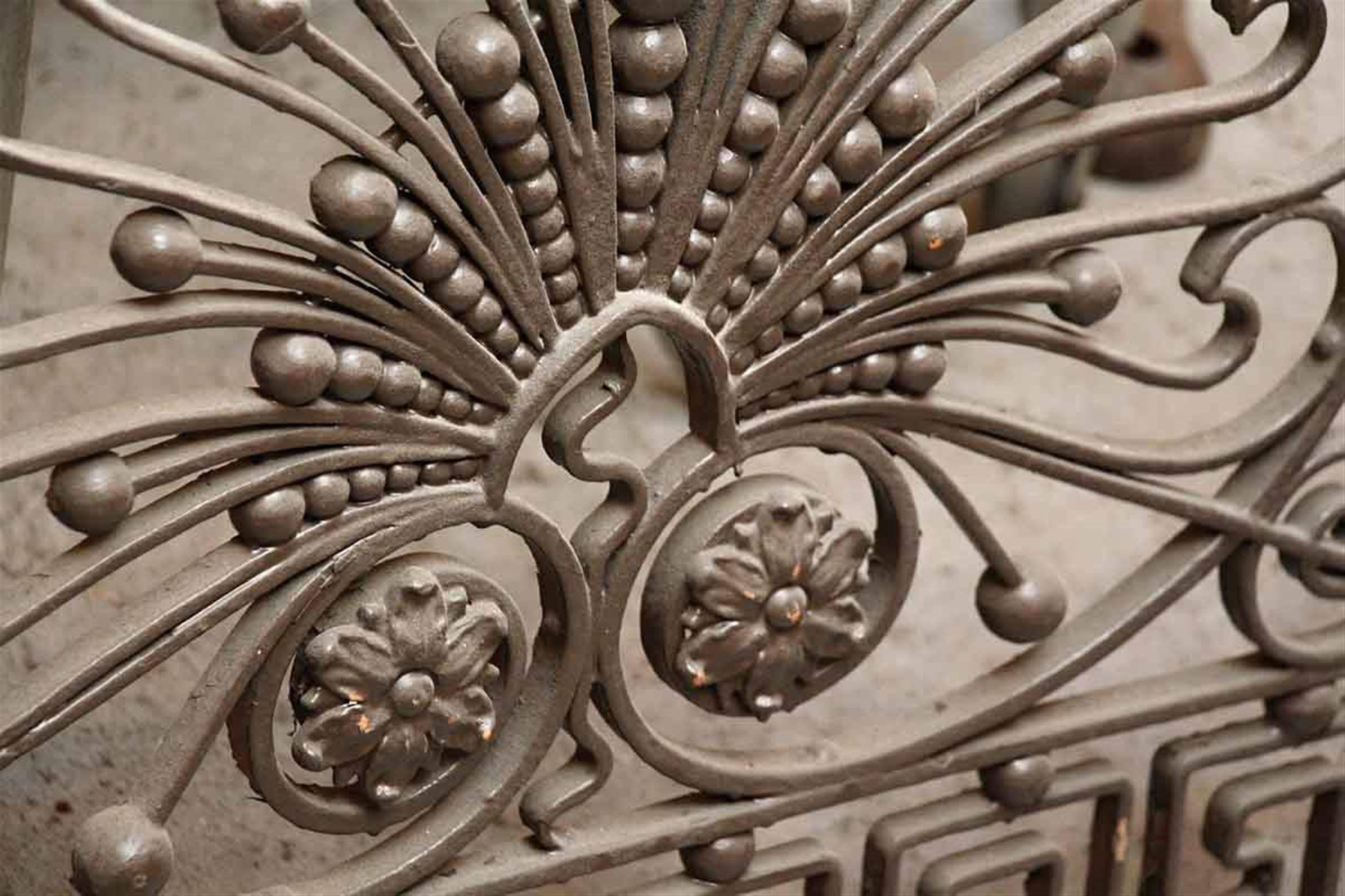 American 1893 Ornate Wrought Iron Grill from the United Charities Building in Manhattan