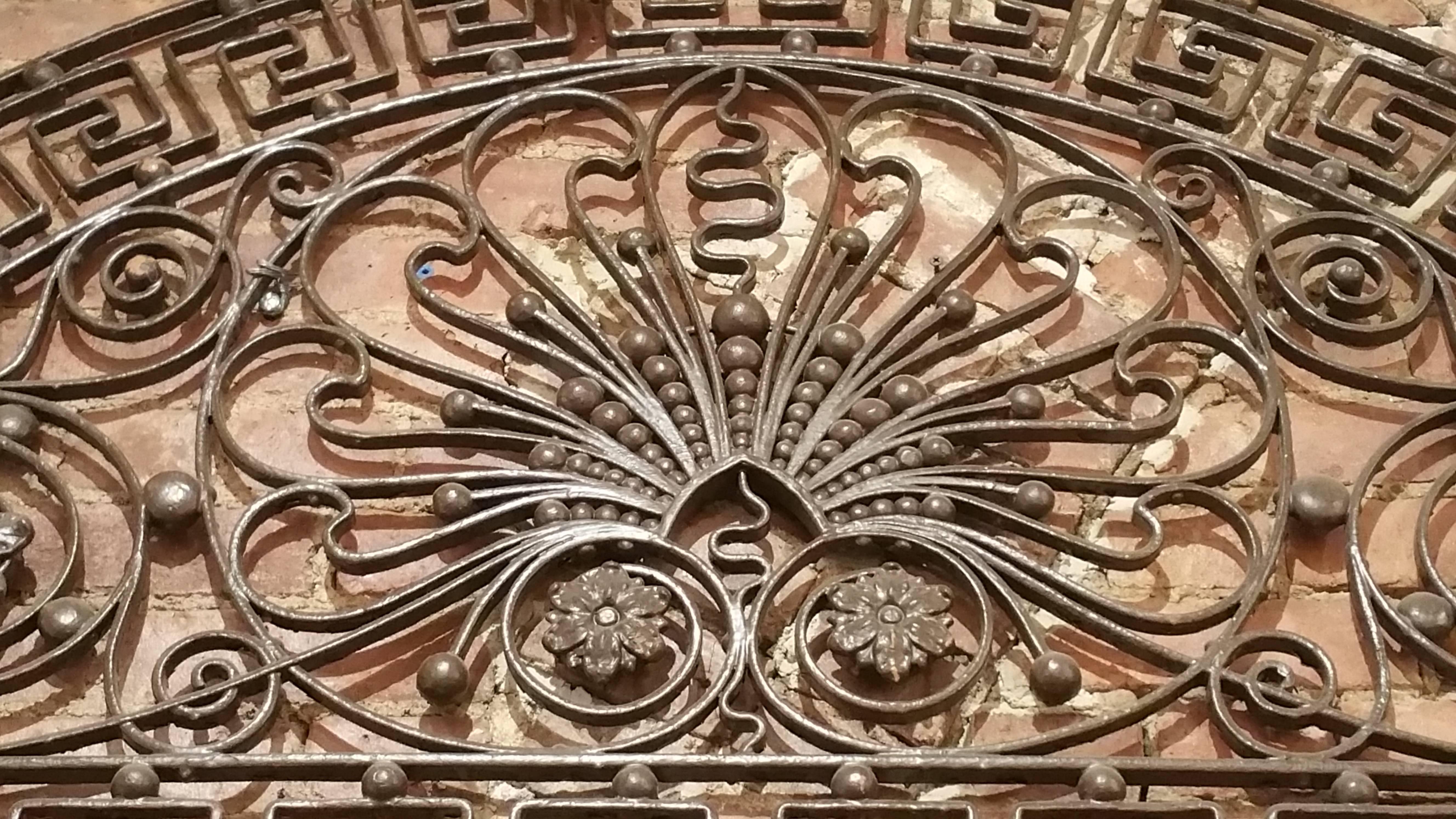 Late 19th Century 1893 Ornate Wrought Iron Grill from the United Charities Building in Manhattan