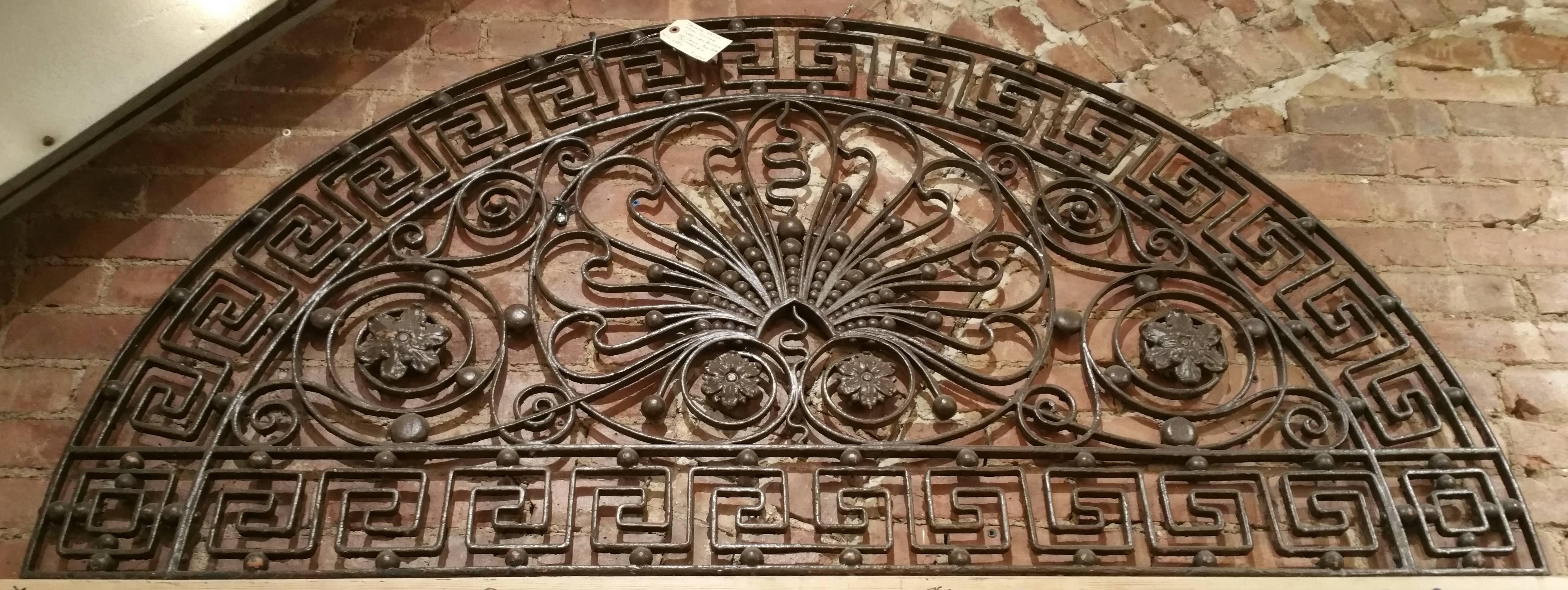 1893 Ornate Wrought Iron Grill from the United Charities Building in Manhattan 1