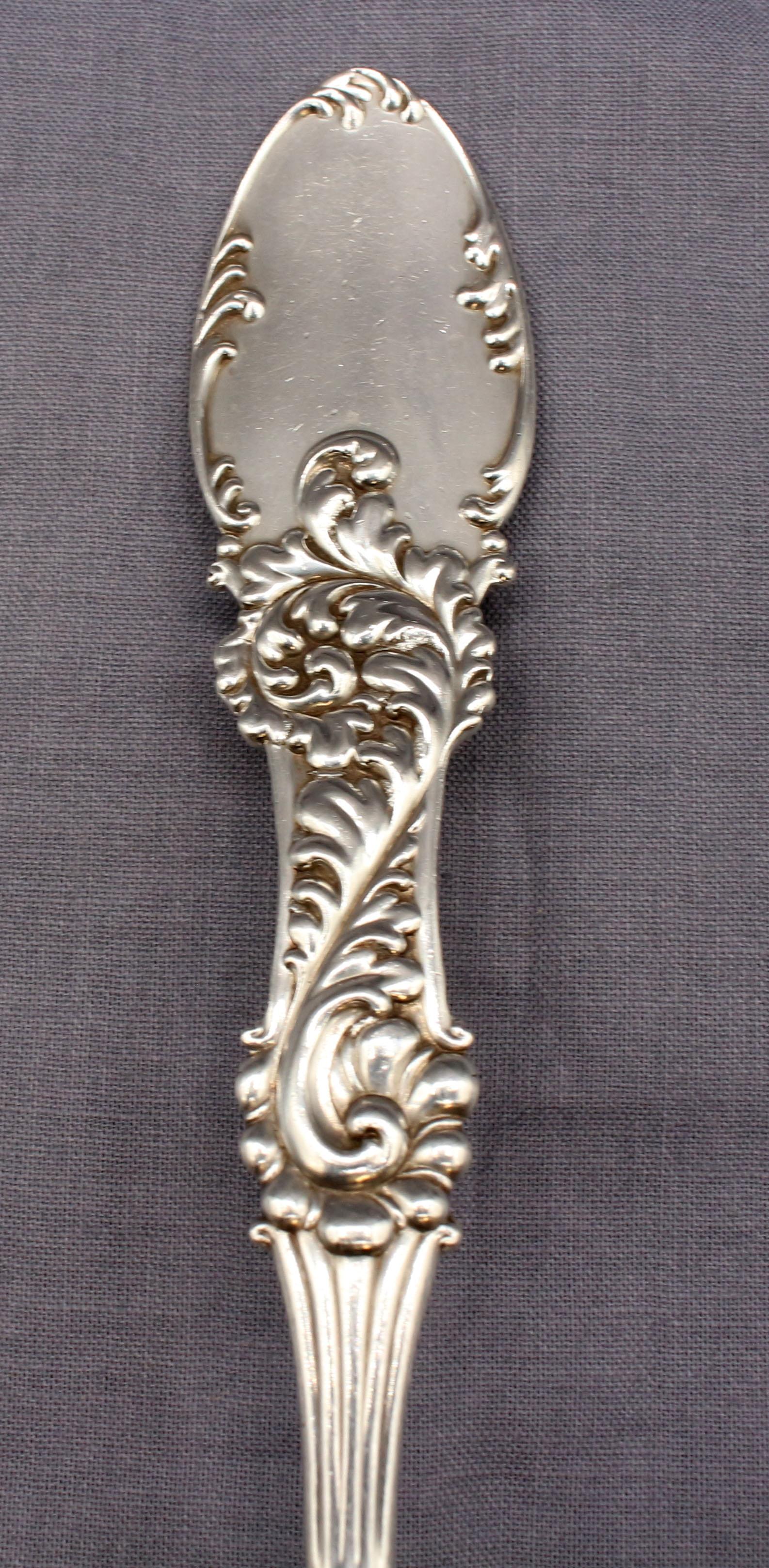 1893 Sterling Silver Berry Spoon by Frank Whiting 1