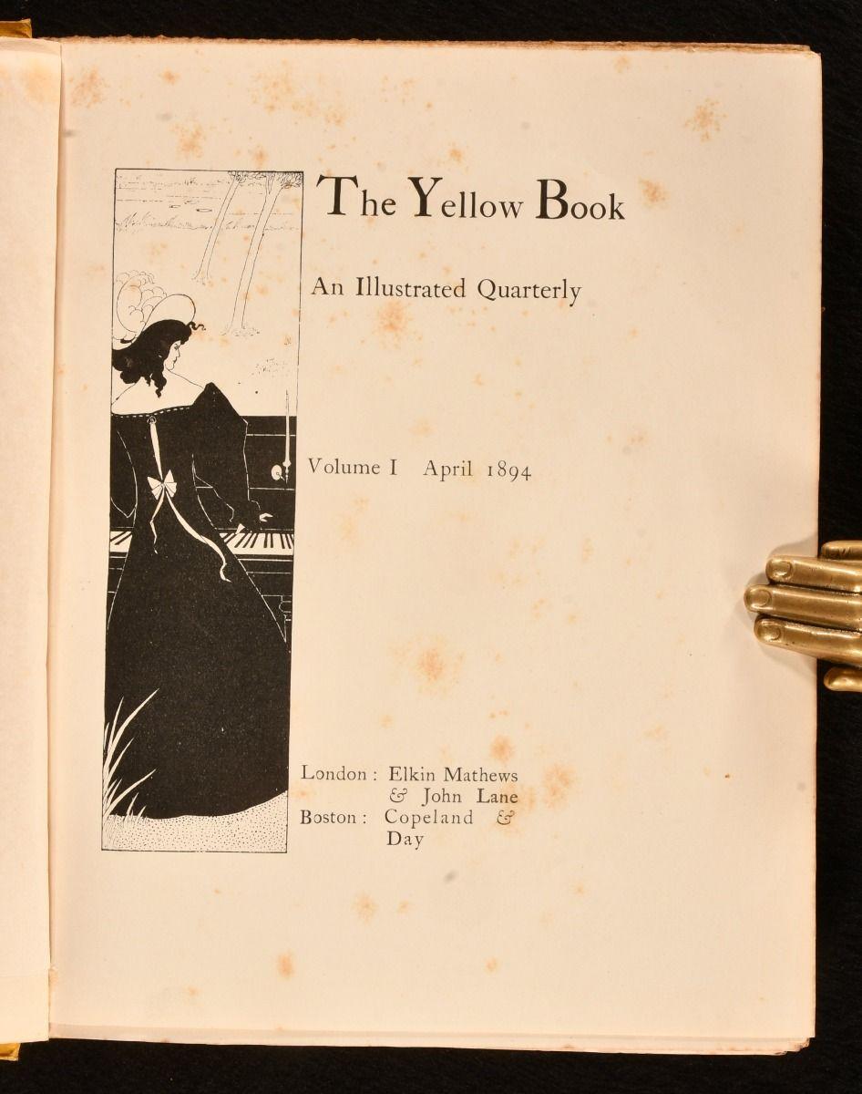 British 1894-97 The Yellow Book: an Illustrated Quarterly For Sale