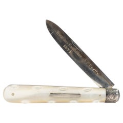 1894 Thompson Jewelers Mother of Pearl Fruit Knife