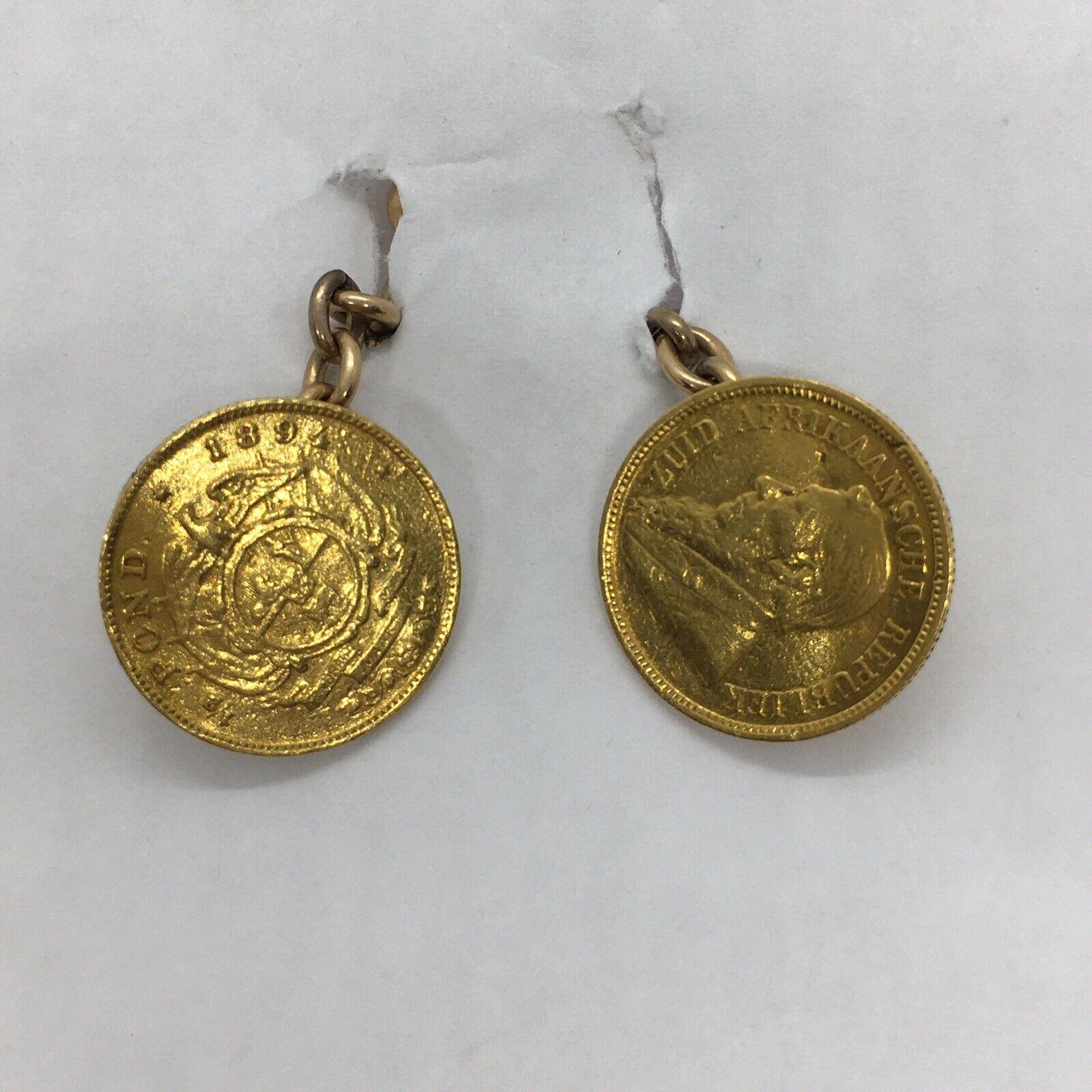 kruger coin earrings