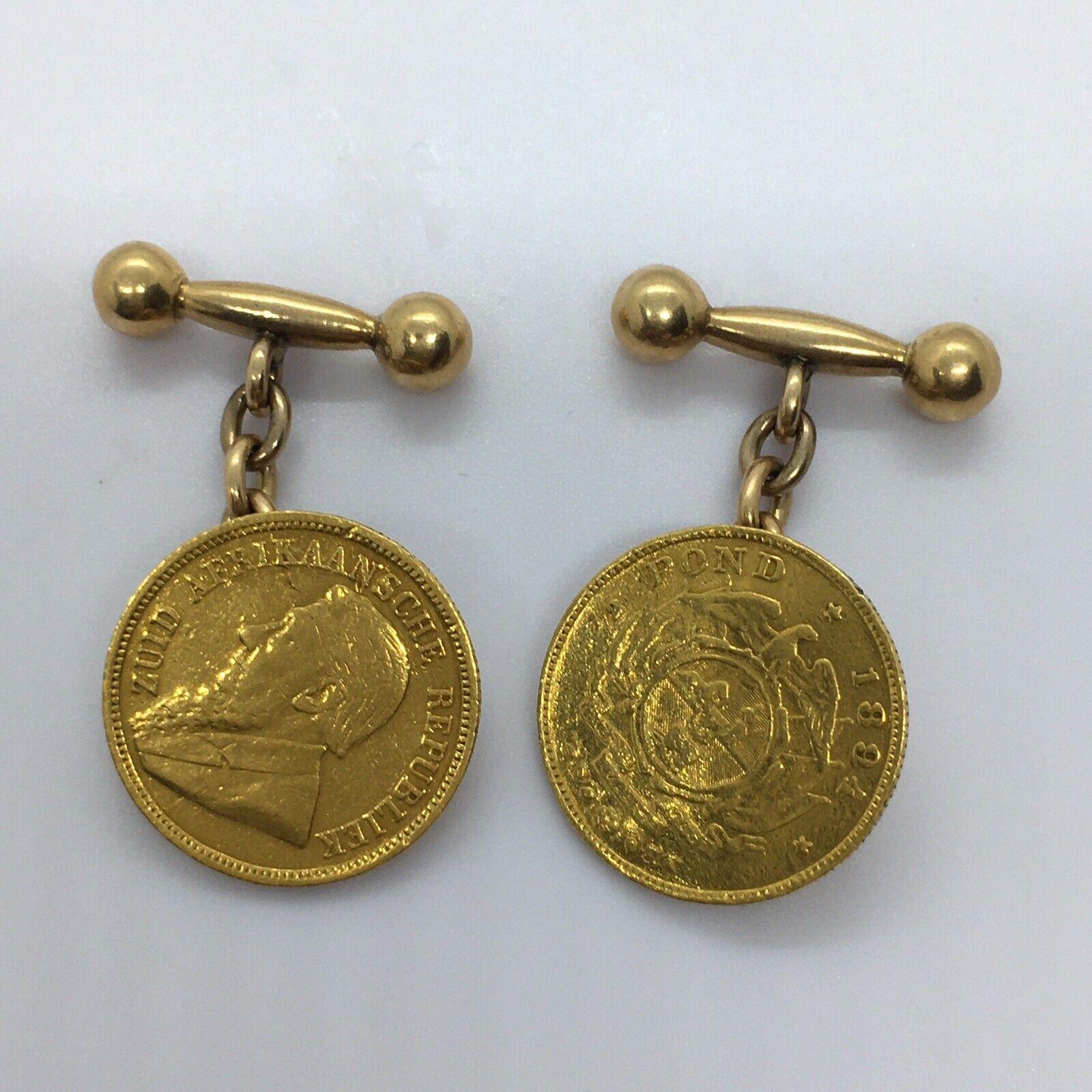 gold sovereign cufflinks