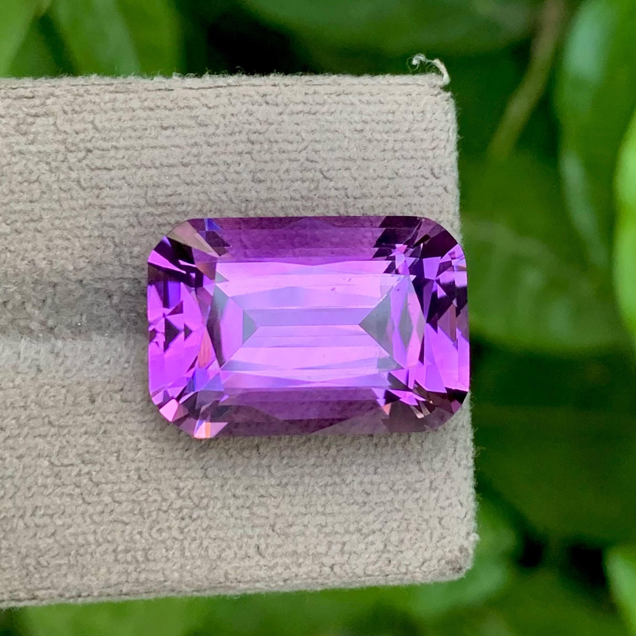 Weight 18.95 carats
Dimensions 20x13.7x10.5 mm 
Treatment None
Origin Brazil
Clarity Eye Clean 
Shape Cut Cushion 



This 18.95 Carat Natural Loose Purple Amethyst is a stunning example of Brazilian gemstone excellence. Showcasing a rich, royal