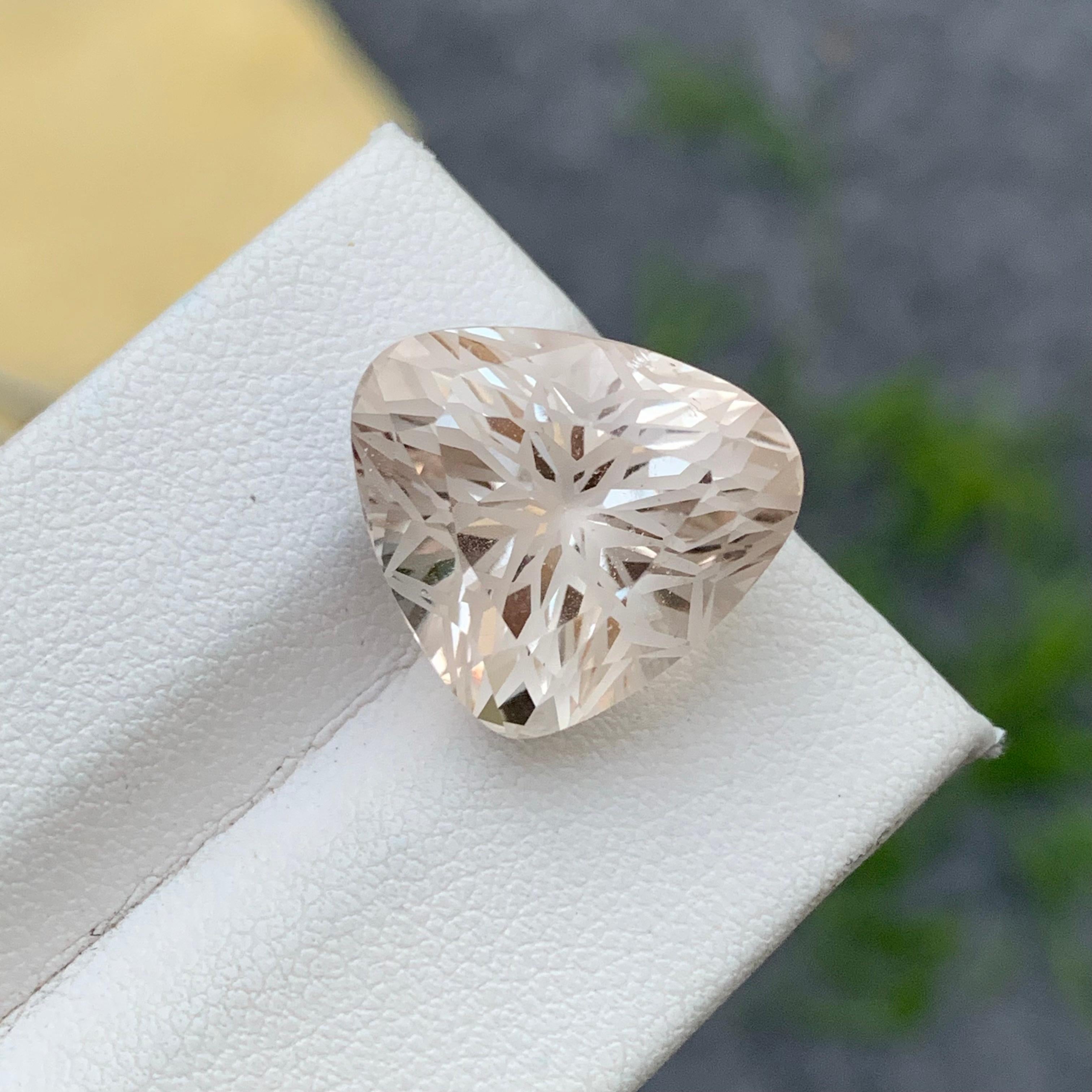 Trillion Cut 18.95 Carat Natural Loose Topaz Flower Cut Gem For Ring Jewellery  For Sale