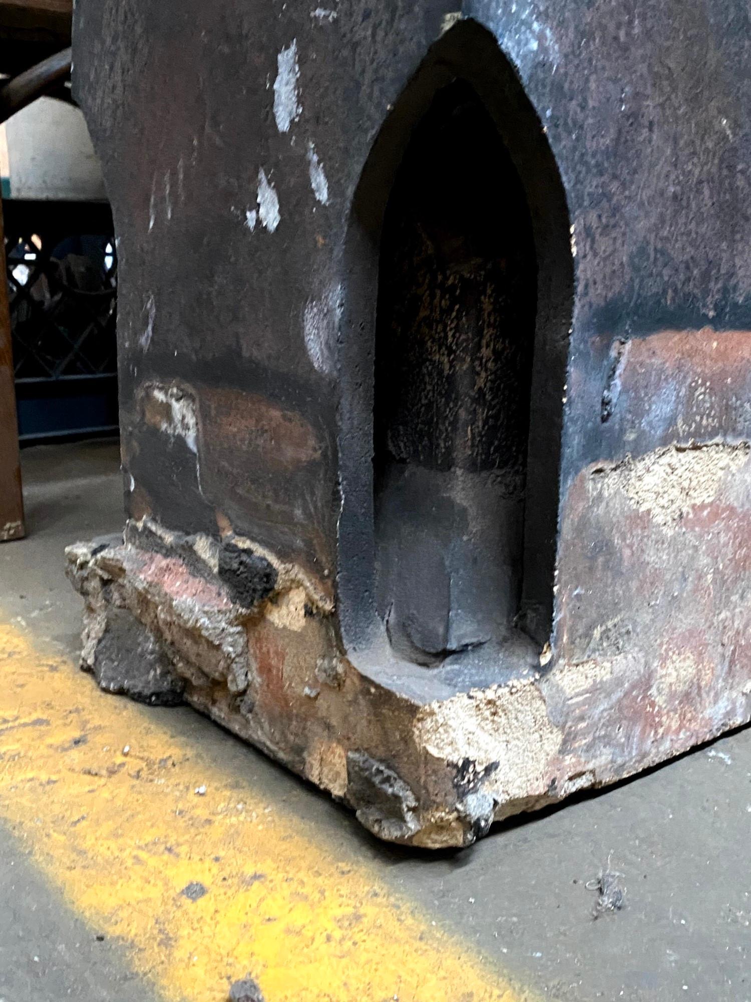 1895 Dark Colored Terracotta Chimney Pot 5