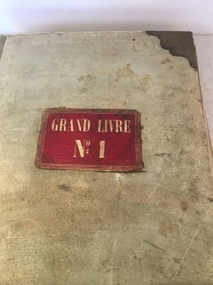 1895 "Grand Livre" Ledger Book