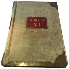 1895 "Grand Livre" Ledger Book