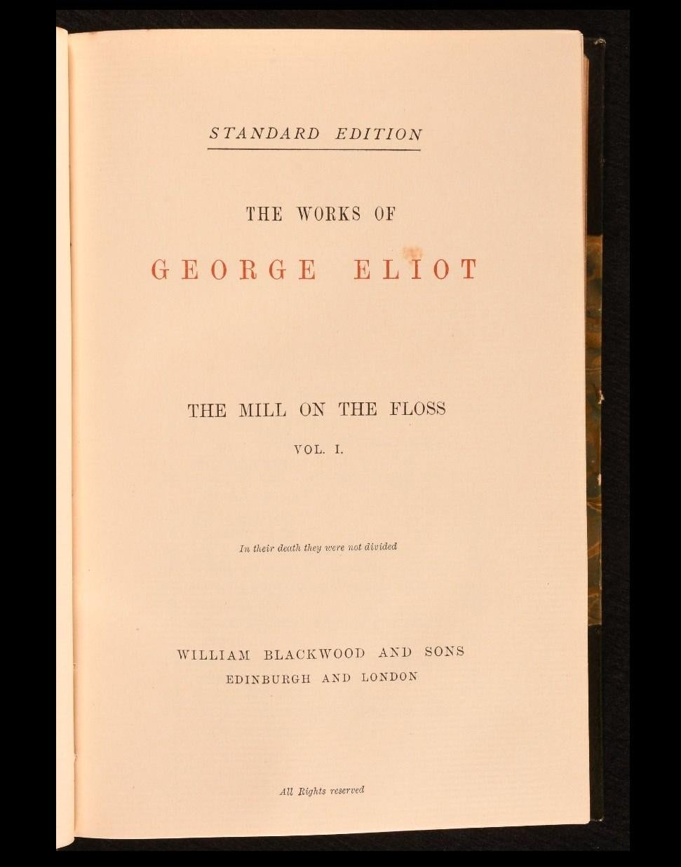1895 The Works of George Eliot (Les œuvres de George Eliot) en vente 4