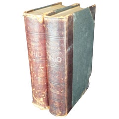 1896 Antique Howes Historical Collections of Ohio Illustrated Engravings Laning