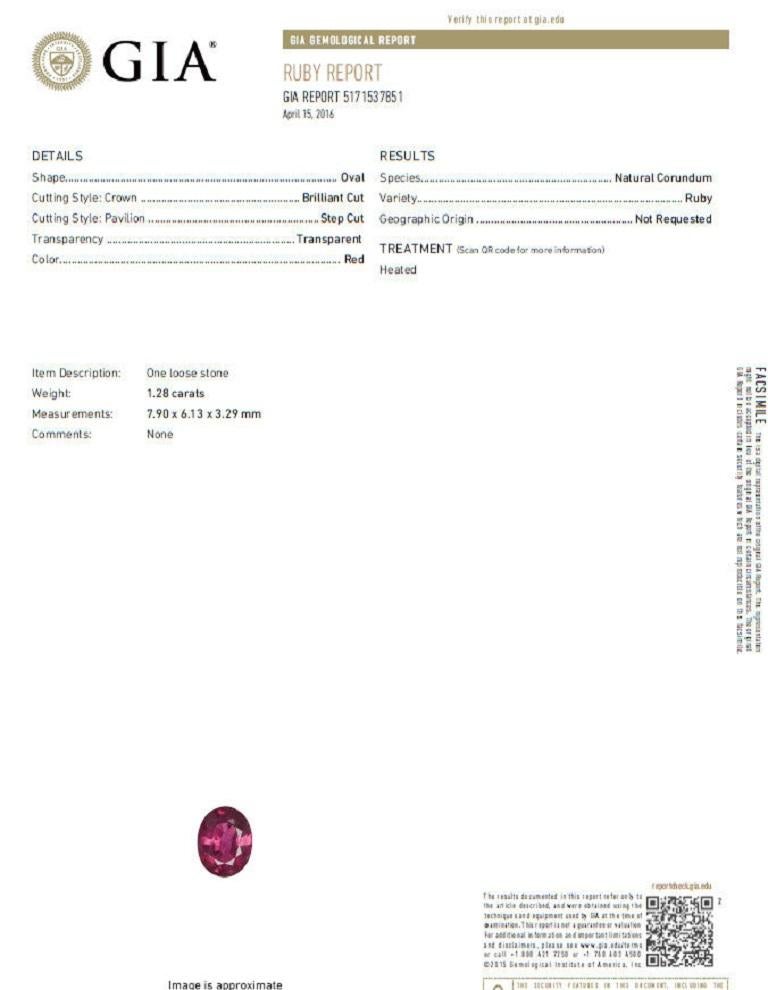 Pendientes colgantes de 18,96 quilates de diamante rojo natural certificado por el GIA 18 quilates en venta 5