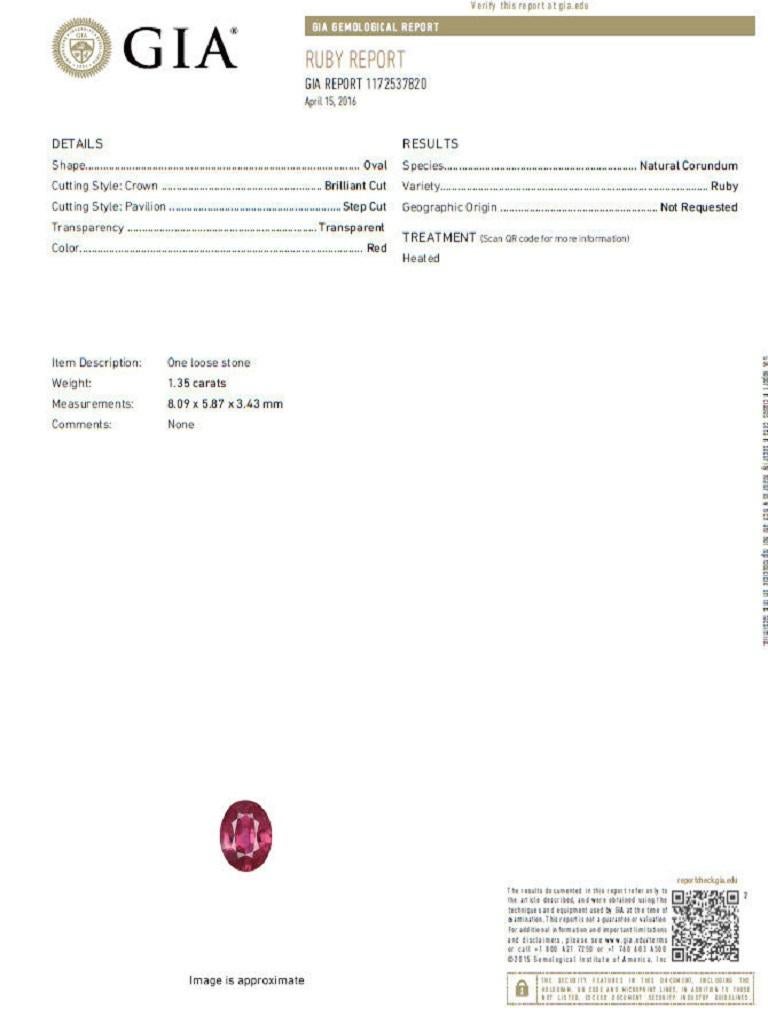Pendientes colgantes de 18,96 quilates de diamante rojo natural certificado por el GIA 18 quilates en venta 4