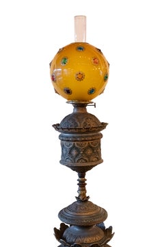 1896 Rochester Lamp Company Cast Iron Lamp