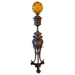 1896 Rochester Lamp Company Cast Iron Lamp