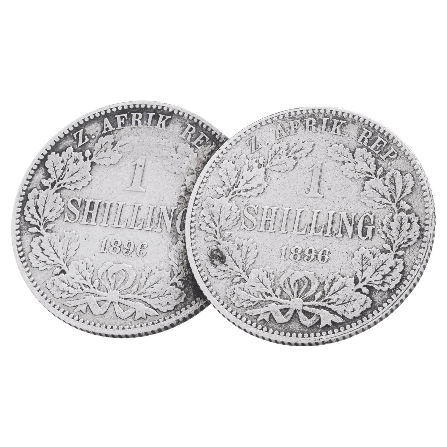 1896 Südafrikanische Republik (ZAR) 1 Münzbrosche mit Versand