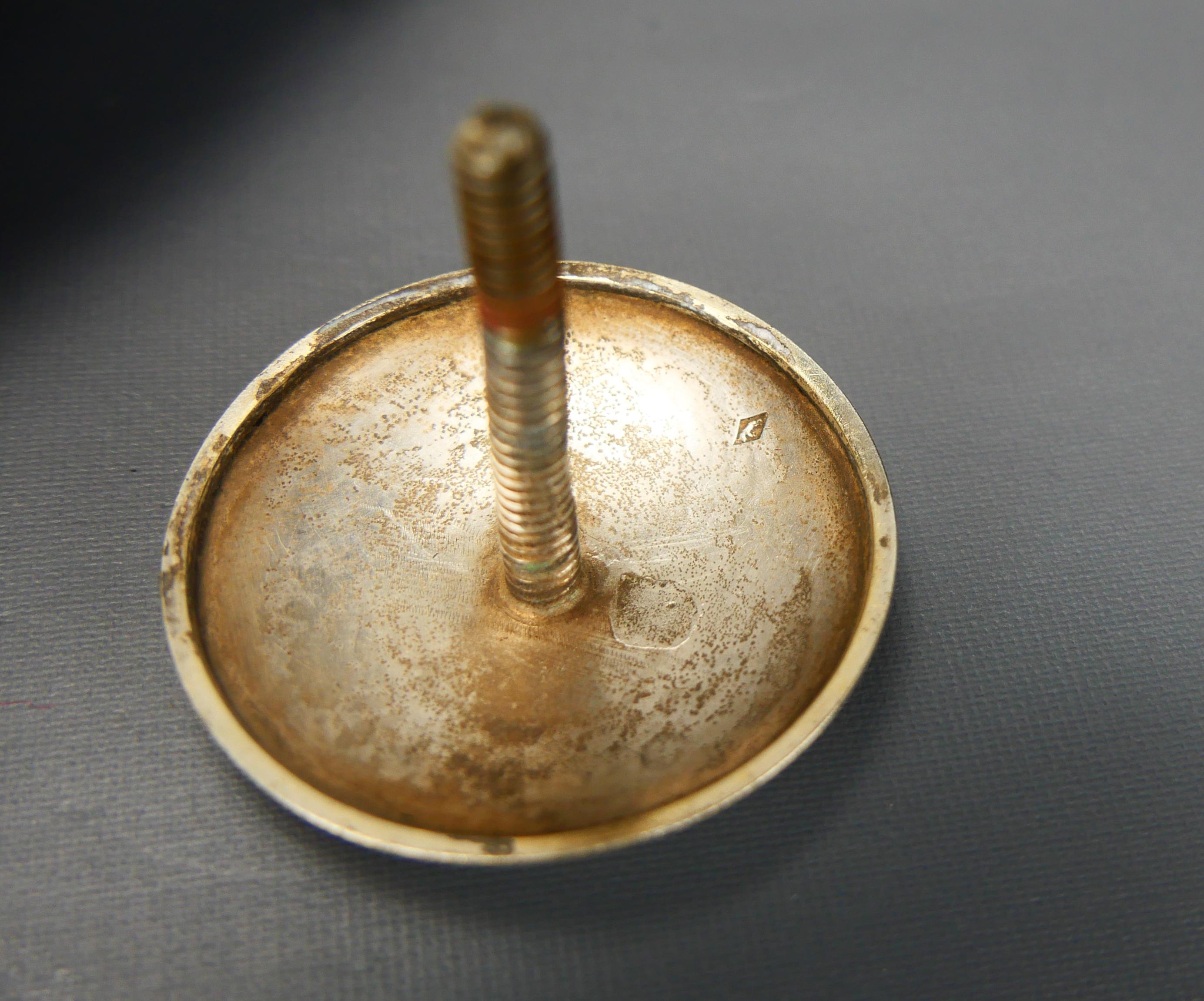 1897 Centrotavola Impero in cristallo tagliato 84/ 875 A. Silver/ 2kg 342gr in vendita 10