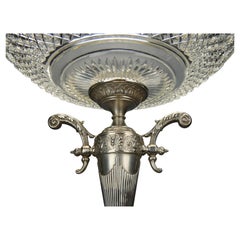 1897 Centrotavola Impero in cristallo tagliato 84/ 875 A. Silver/ 2kg 342gr