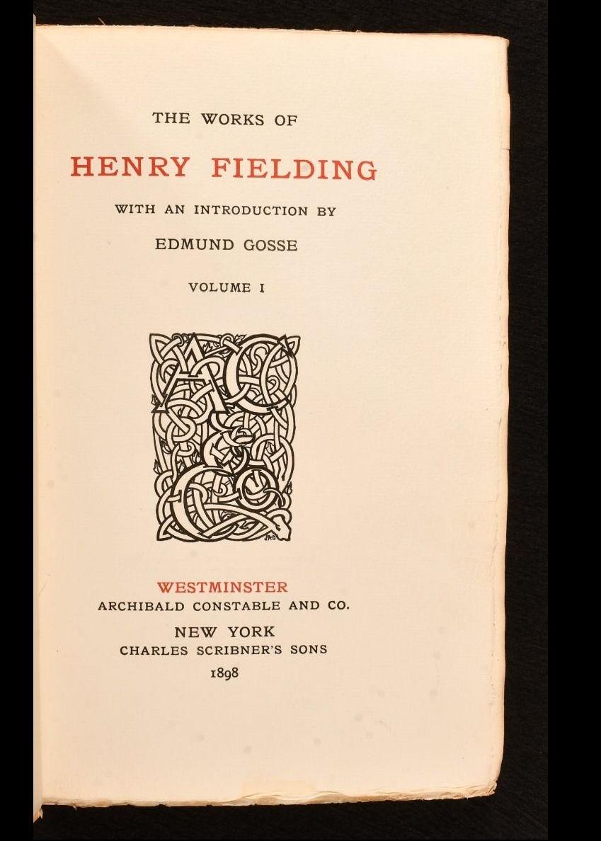 1898-1899 The Works of Henry Fielding For Sale 5