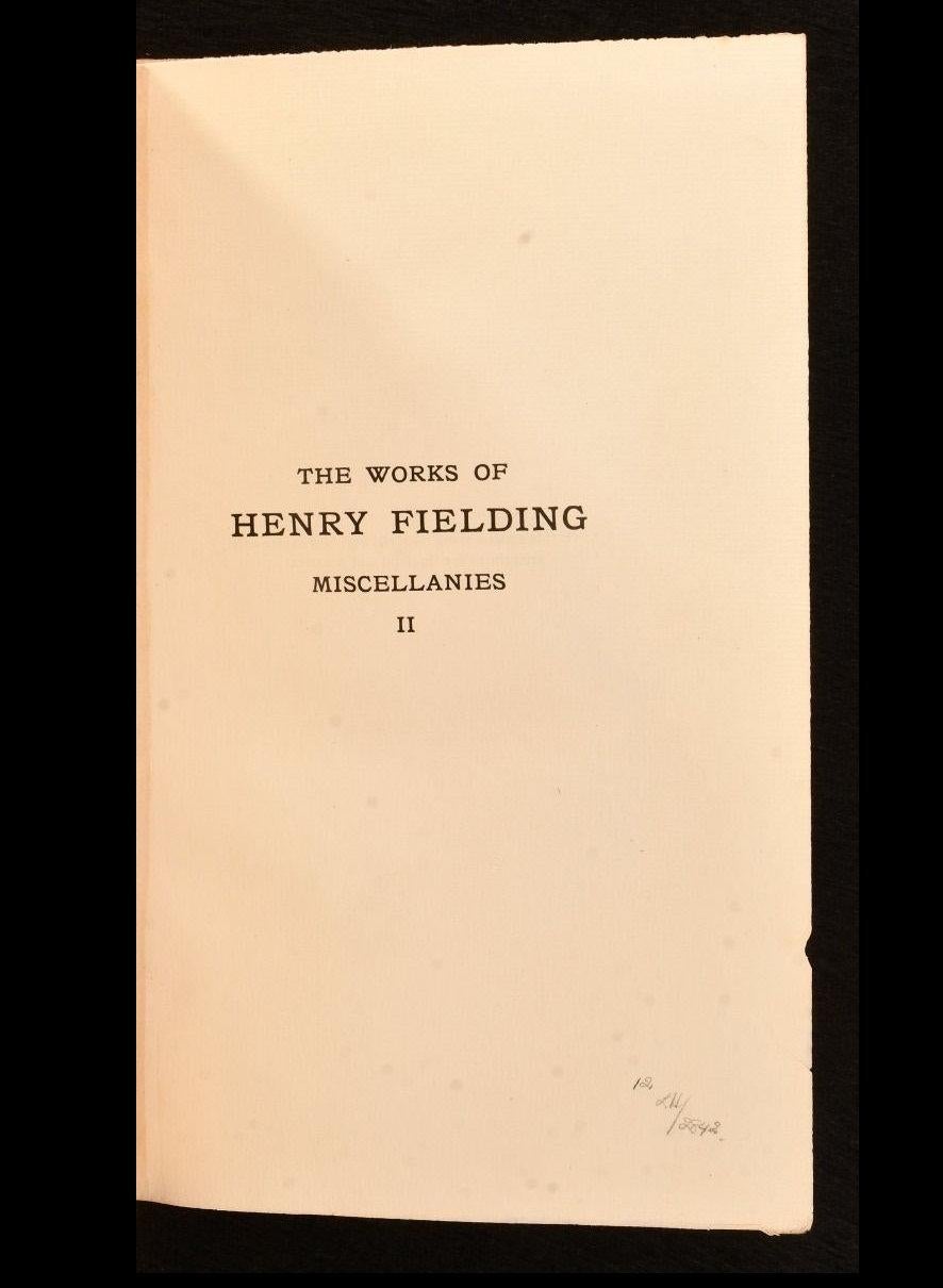1898-1899 The Works of Henry Fielding For Sale 9