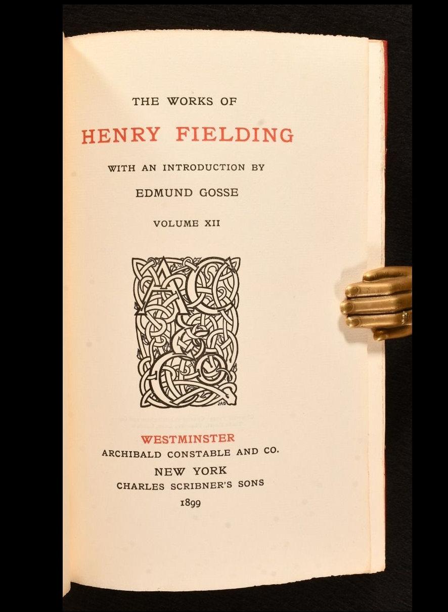 1898-1899 The Works of Henry Fielding For Sale 10