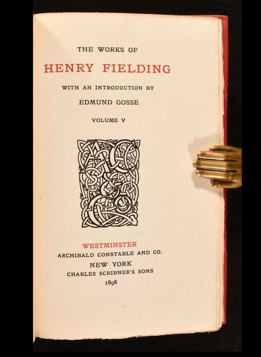 1898-1899 The Works of Henry Fielding For Sale 1