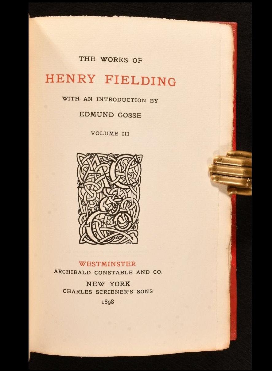 1898-1899 The Works of Henry Fielding For Sale 3