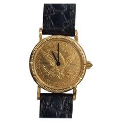 Vintage 1898 $5 Gold Eagle-Liberty Corum Quartz Watch