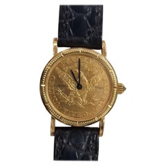 Retro 1898 $5 Gold Eagle-Liberty Corum Quartz Watch