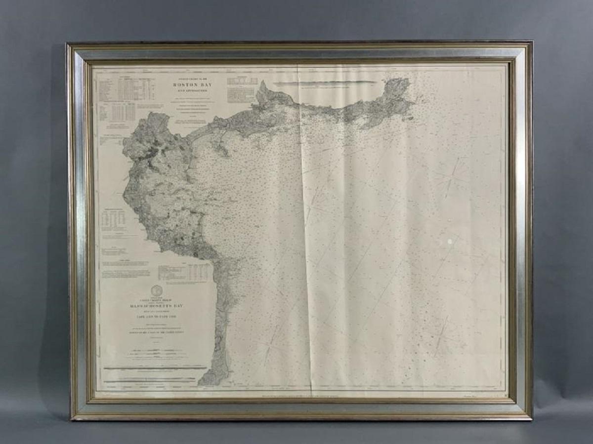 1898 Chart of Boston Bay For Sale 1