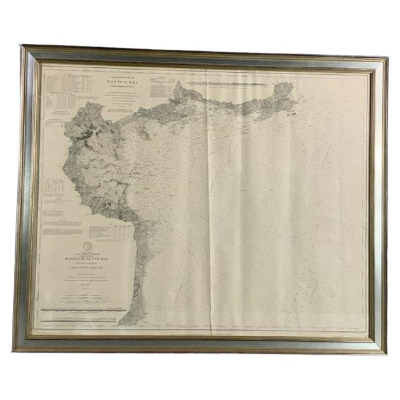 1898 Chart of Boston Bay For Sale