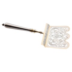 1898 Danish Cake server solid Gilt Silver / 123 gr