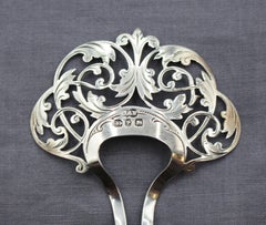 1898 Edwardian Sterling Silver English Hair Pin from Birmingham