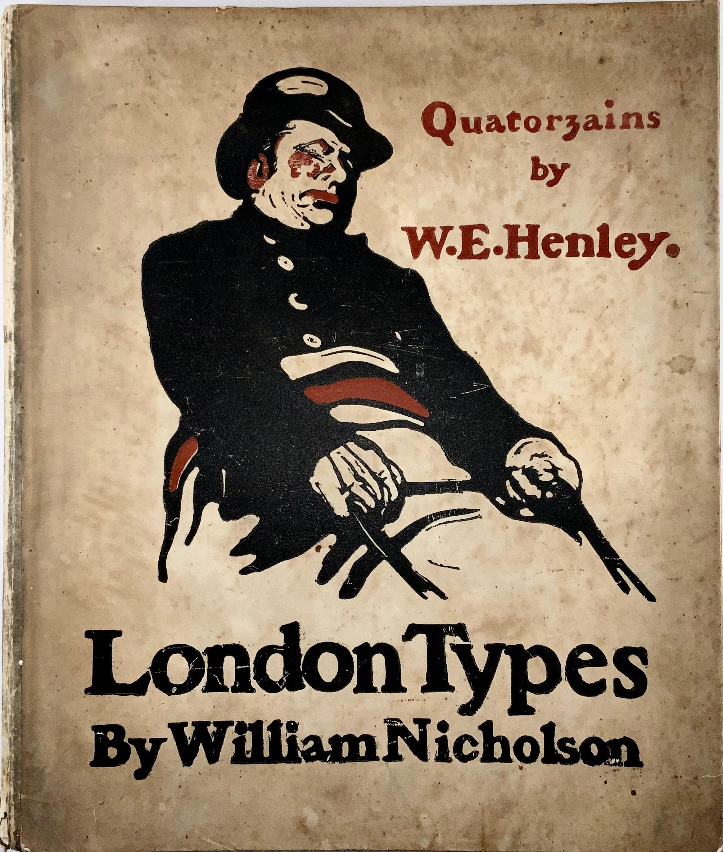 1898 William Nicholson, Folio, 12 Lithographs, Special Edition Vellum Bound For Sale 1