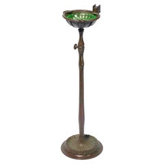 Antique 1899-1930 Tiffany Studios Patinated Bronze Ash Stand