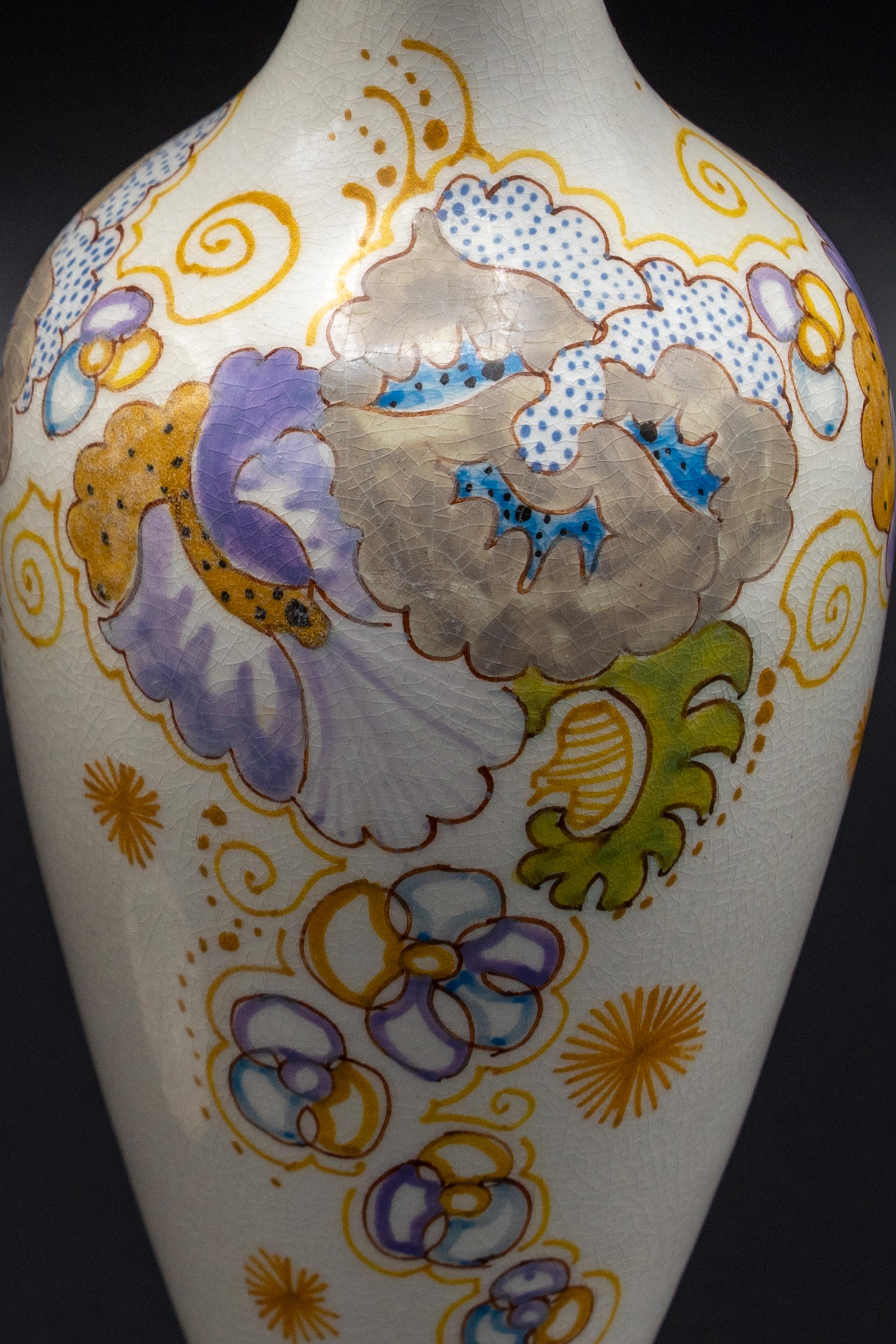 Olandese 1899 Vasi Art Nouveau Plateelbakkerij Zuid-Holland 